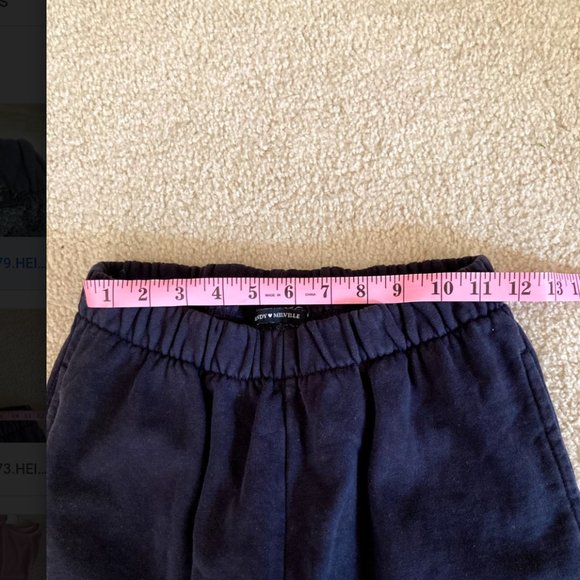 Navy Blue Brandy Melville Sweat Pants - Picture 4 of 4